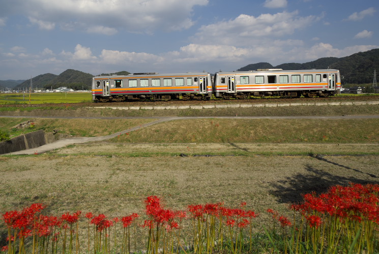 津山線キハ１２０形（金川～建部）