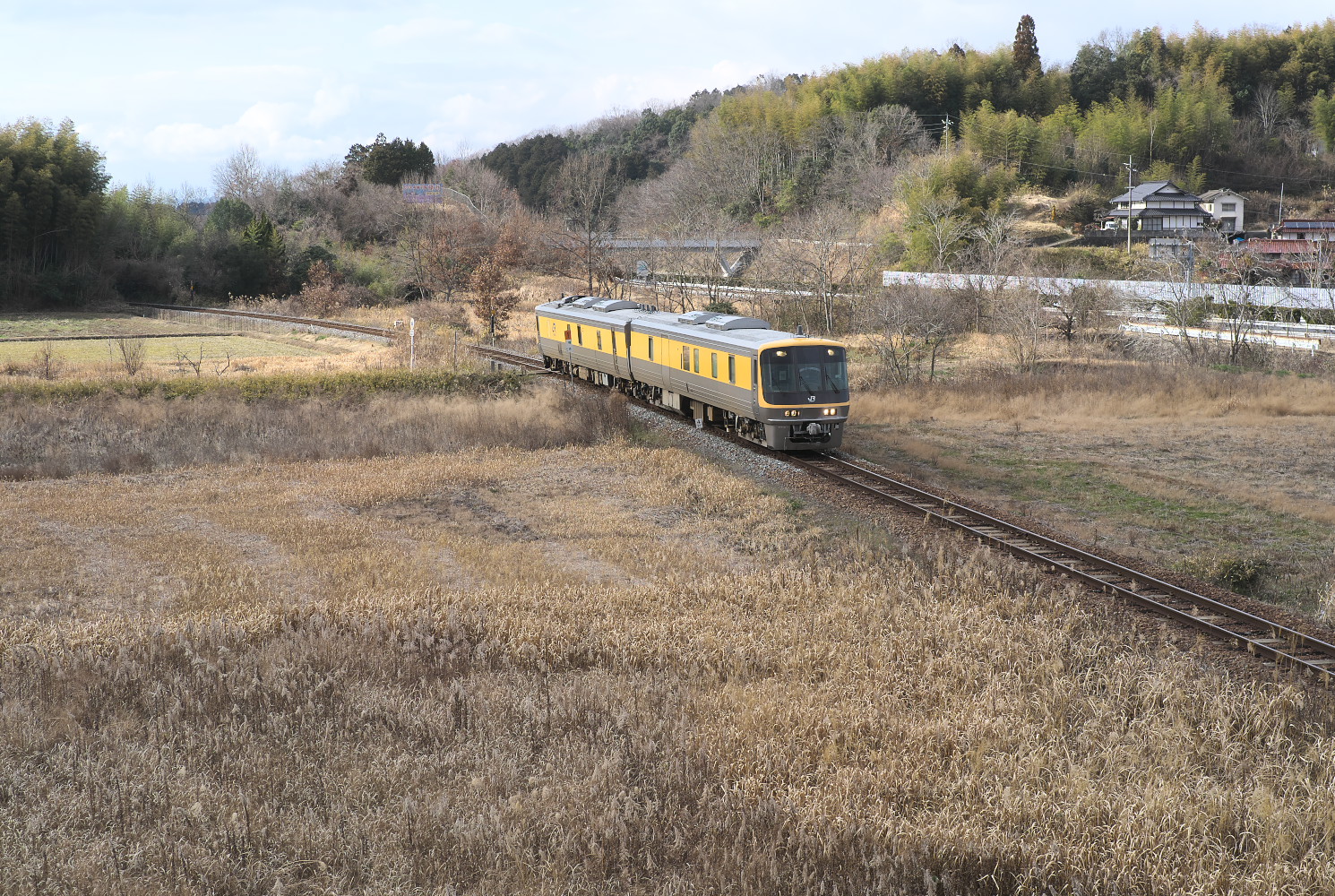 軌道検測車（キハ１４１－１,キクヤ１４１－１）美作大崎～西勝間田