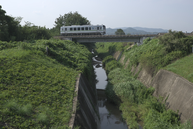 末政川の鉄橋（井原鉄道）