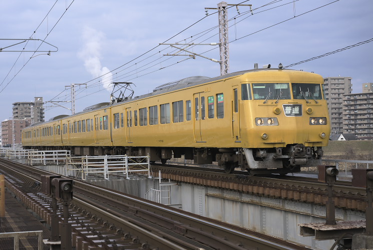 １１７系普通列車（岡山～西川原）