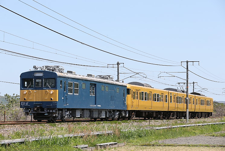 クモヤ１４５牽引車の回送（庭瀬～中庄）