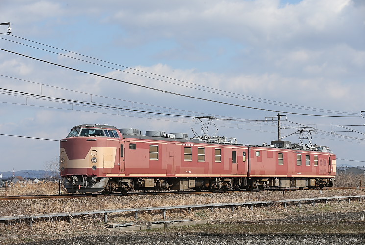 電気試験車（クモヤ４４３系）庭瀬～中庄