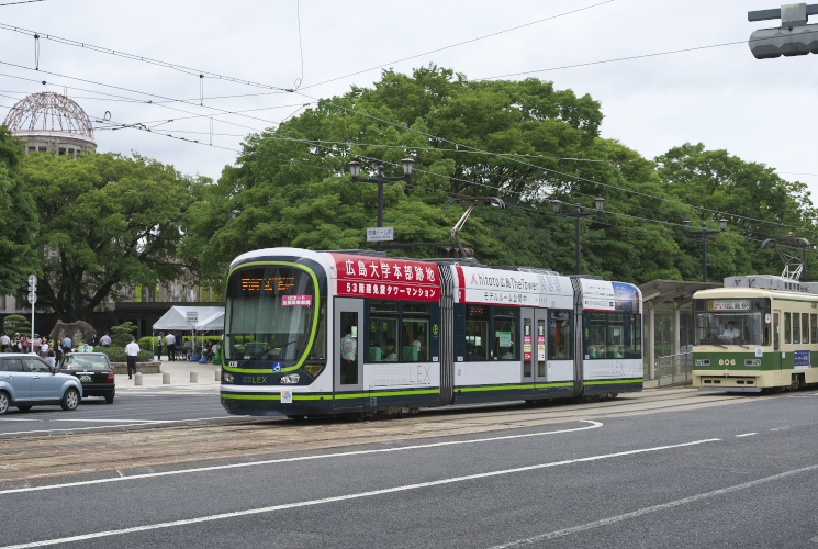 広島電鉄３９００形（３９０５）紙屋町西～原爆ドーム前