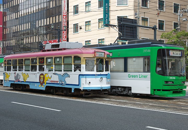 広島電鉄１１５６号（紙屋町東～本通）