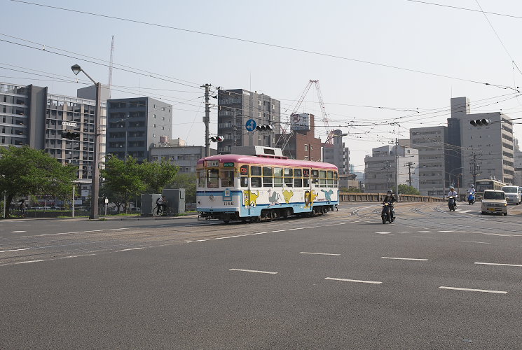 広島電鉄１１５６号（広島駅前～猿猴橋町）