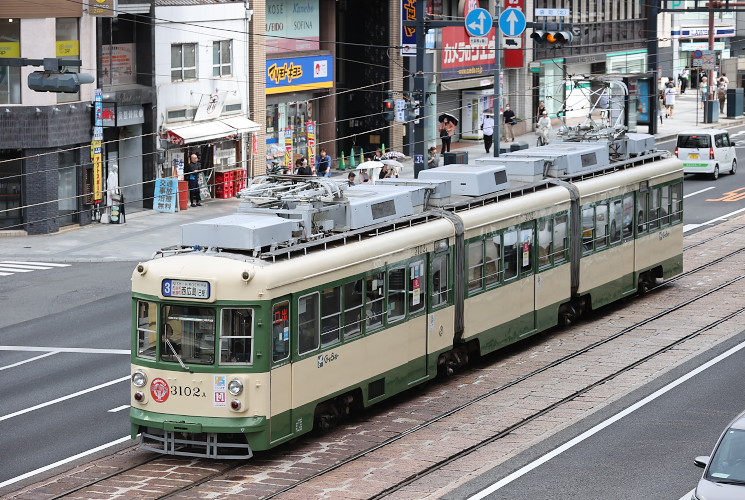 広島電鉄３１０２（袋町～本通）