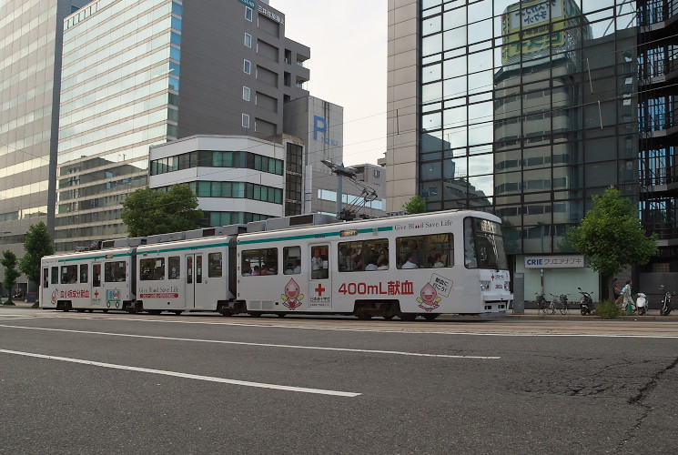 広島電鉄３８０３号（銀山町～稲荷町）