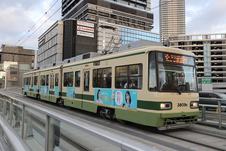 稲荷町電停竣工前