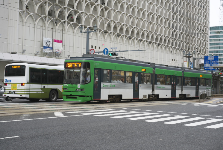 広島電鉄３９５０形（３９５５号）稲荷町～銀山町