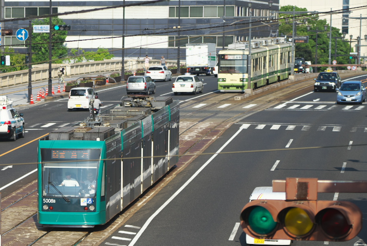 広島電鉄５０００形（５００８号）原爆ドーム前～本川町