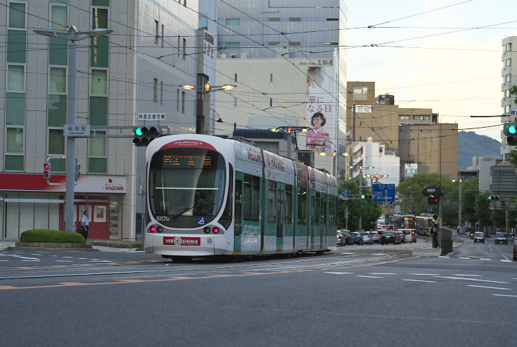 広島電鉄５１００形（５１０１号）稲荷町～的場町