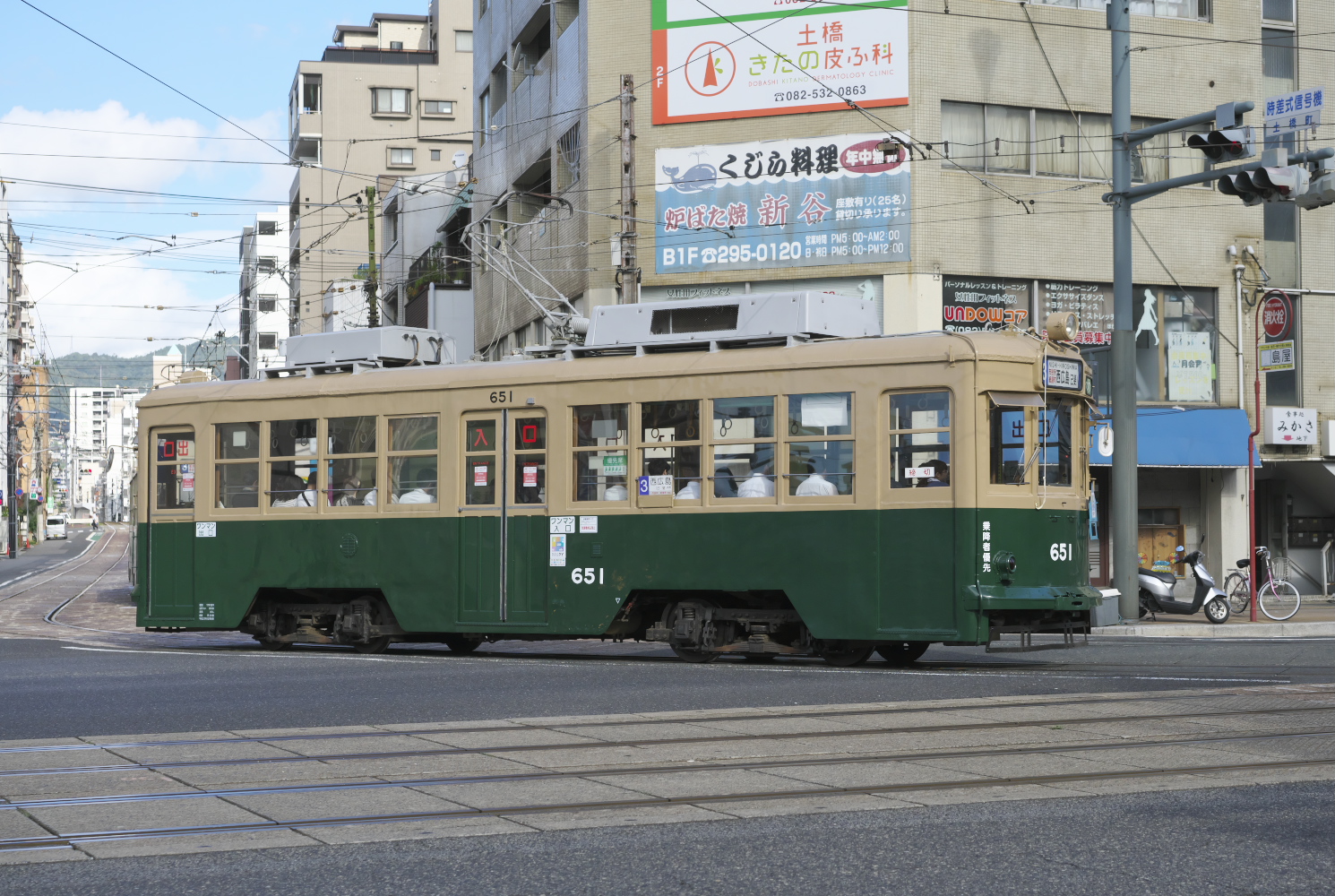 広島電鉄６５０形（６５１号）小網町～土橋