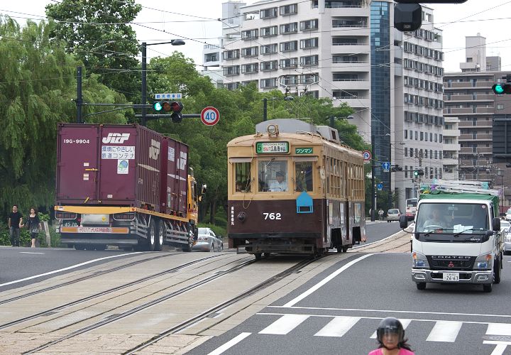 広電７６２号（比治山下～比治山橋）