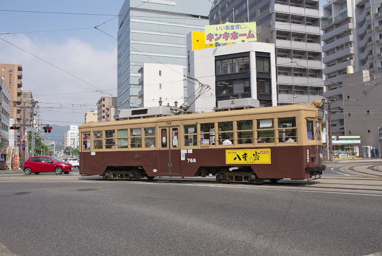 広島電鉄７６８号（本川町～十日市町）