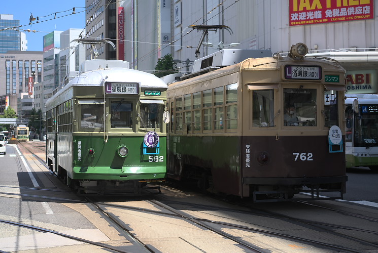 広島電鉄５８２号電車（八丁堀）