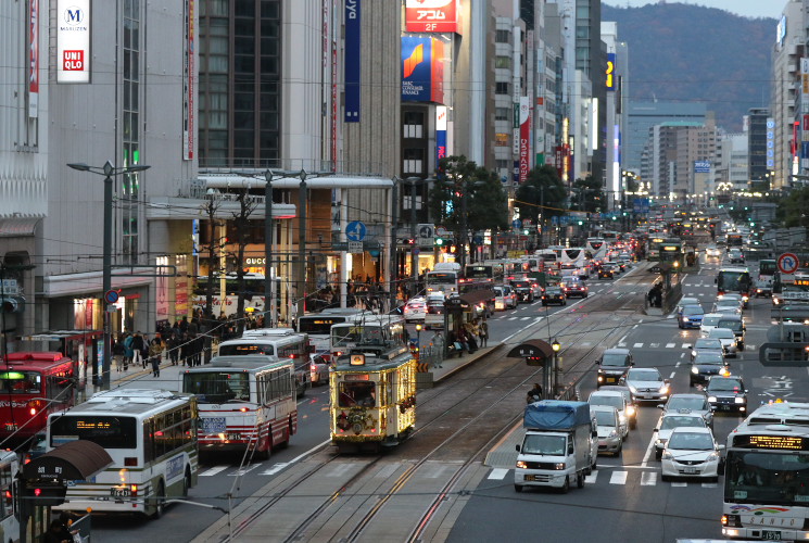 広島電鉄２３８（胡町～八丁堀）