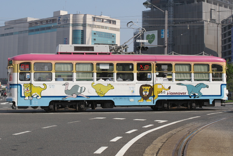 広島電鉄１１５６号（広島駅前～猿猴橋町）