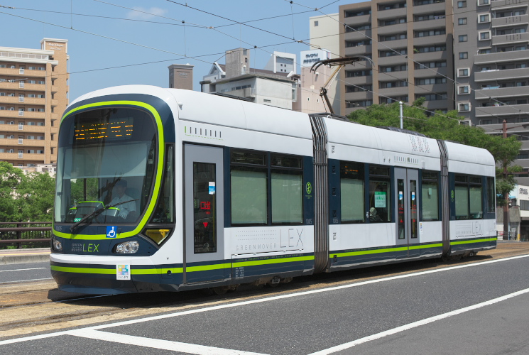 広島電鉄１００５号（１０００形）Ｇｒｅｅｎ Ｍｏｖｅｒ Ｌｅｘ 