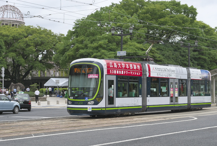 広島電鉄１００８号（１０００形）Ｇｒｅｅｎ Ｍｏｖｅｒ Ｌｅｘ 