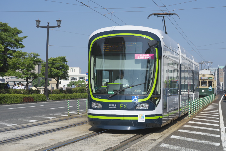 広島電鉄１０１４号（１０００形）Ｇｒｅｅｎ Ｍｏｖｅｒ Ｌｅｘ 