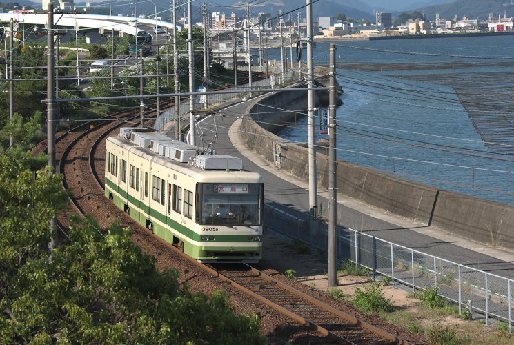 広島電鉄７０１号（比治山下～比治山）