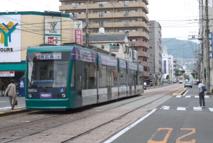 広島電鉄５００１号（立町～八丁堀）