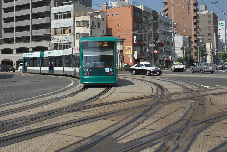 広島電鉄５００３号（本川町～十日市町）