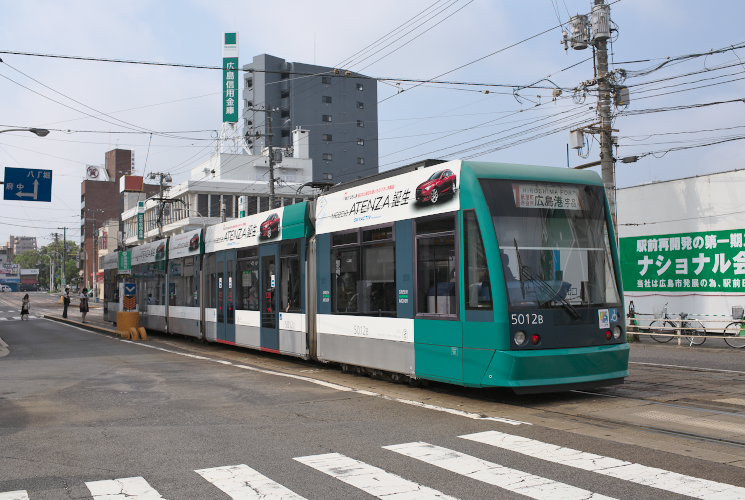 広島電鉄５０１２号（広島駅～猿猴橋町）