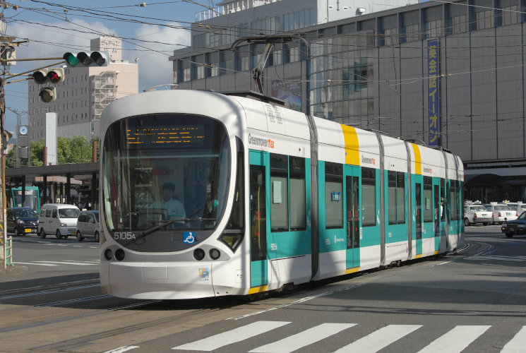 広島電鉄５１０５号（広島駅～猿猴橋町）