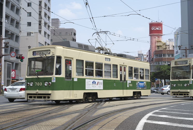 広島電鉄７０３号（十日市町）