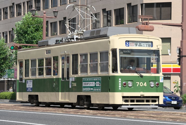 広島電鉄７０４号（十日市町～本川町）