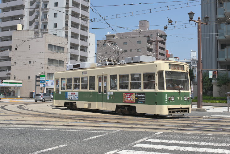 広島電鉄７０５号（舟入町～土橋）