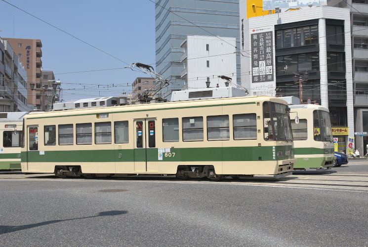 広島電鉄８０９号（本川町～十日市町）