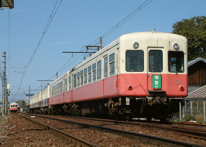 琴電１０１０形（１０１１号＋１０１２号）仏生山