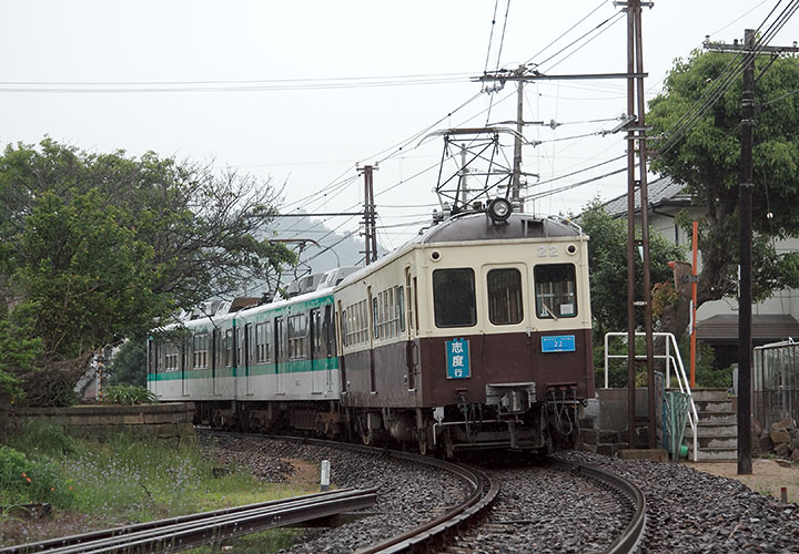 琴電志度線 １０２２列車（房前）