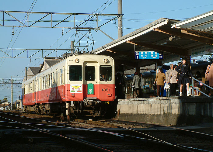 琴電　１０５０形（元阪神試作ジェットカー）さよなら運転　仏生山