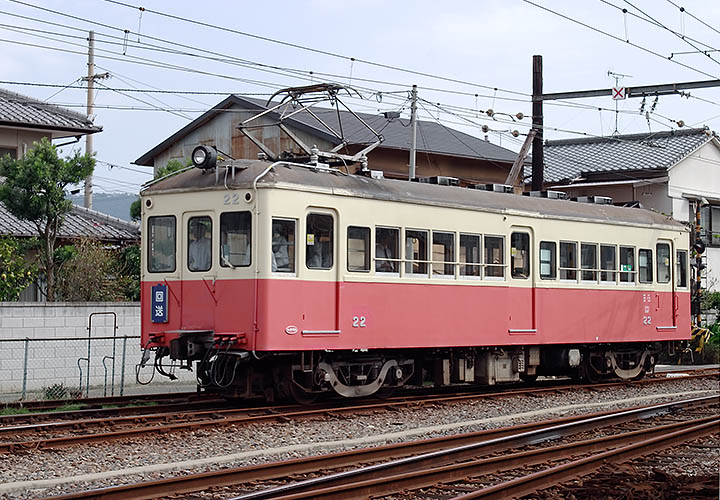 琴電２２号電車（今橋）