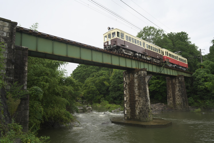 高松琴平電気鉄道 綾川橋梁（貸切列車）羽床～滝宮