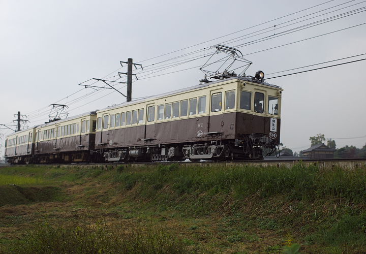 ことでんレトロ電車（３０２８Ｋ列車）陶～畑田