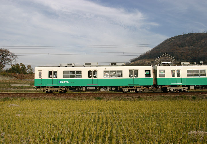 琴電６００形（６１０＋６０９）白山～学園通り