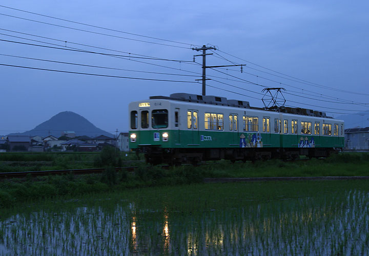 琴電６００形（池戸～高田）