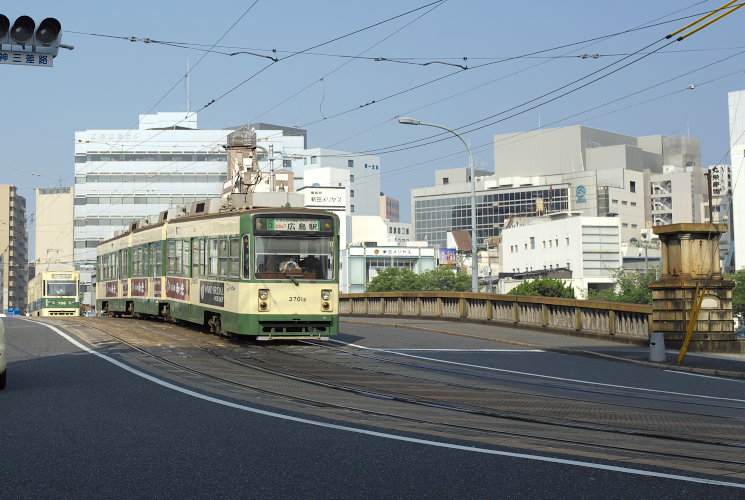 広島電鉄３７０１（的場町～猿猴橋町）