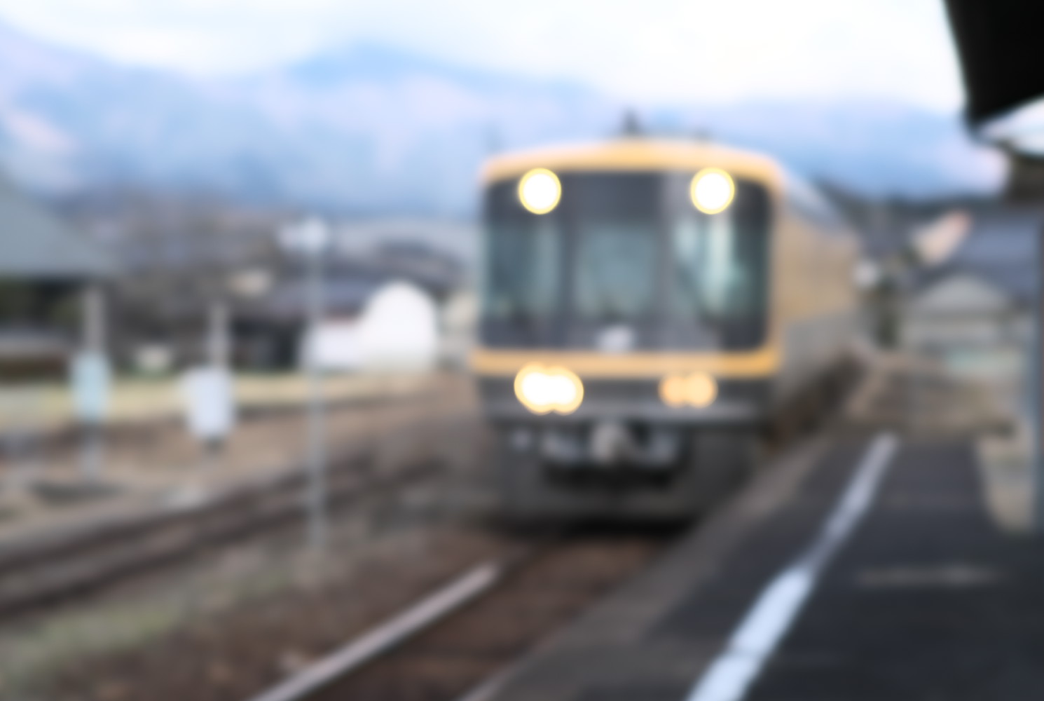 軌道検測車を追う（因美線）高野駅