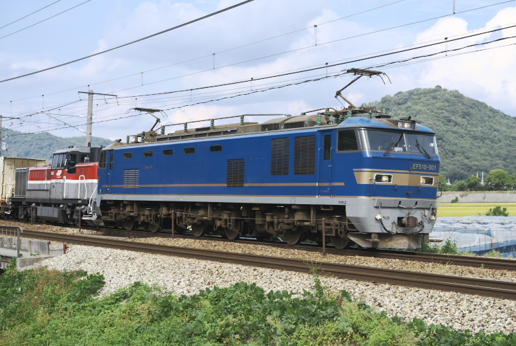 ＥＦ５１０－５０１（＋ＤＥ１０　１７４３）瀬戸～上道
