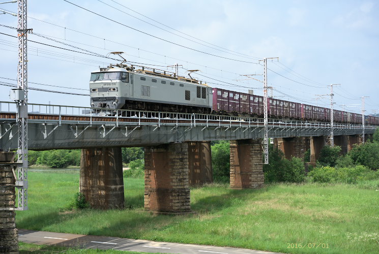 ＥＦ５１０－５１０（２０８０列車）旭川橋梁