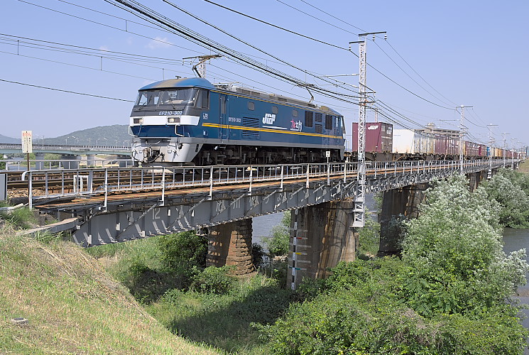 ＥＦ２１０－３０２（山陽本線２０７７列車）西川原～岡山