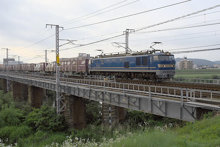 ＥＦ５１０－５０７（西川原～岡山）旭川橋梁