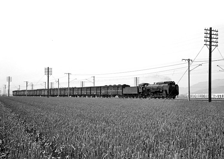 山陽線急行貨物列車（岡山～西大寺）