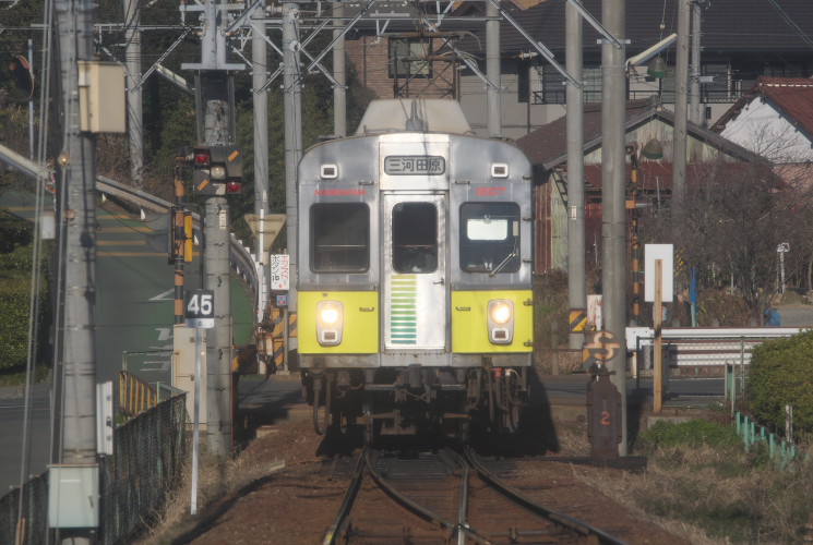 渥美線車内から