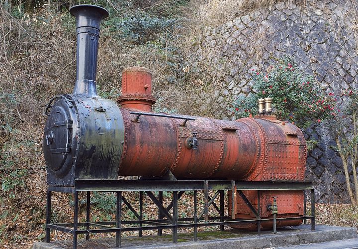 １２号機関車ボイラー（博物館明治村）